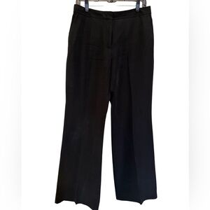 Lafayette 148 New York Black Wool Silk Tailored Pants – Size 8